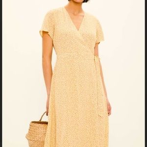 Frank and Oak wrap floral dress